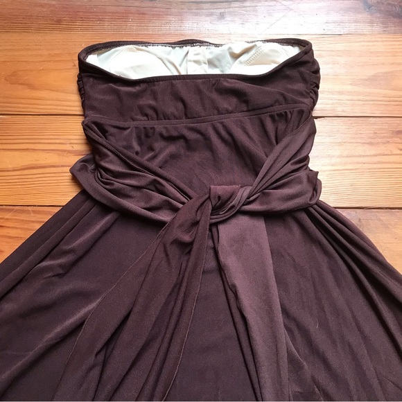 Niki Wior Brown Swim Strapless Dress, EUC, S - Picture 14 of 14